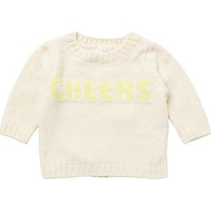 Baby "CHEERS" Taylor Chenille Sweater by PEEK KIDS Size 6-12M NEW